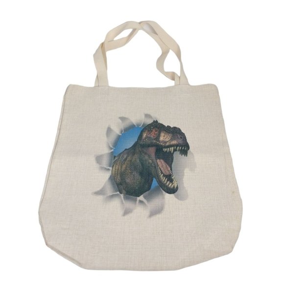 Tyrannosaurus Rex T-Rex 16 inch Canvas Tote Bag - Picture 1 of 5